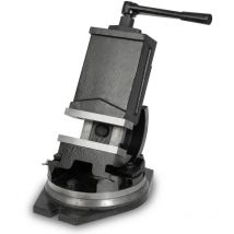 Etau de machine rotatif et basculant en acier moulé, Max. Largeur de serrage 125mm, largeur des mors 160mm, étau pour perceuse, étau pour perceuse,