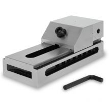 EBERTH Étau de précision à basse tension, largeur des mâchoires 100mm, force de serrage maximale 125mm, hauteur des mâchoires 45mm, en acier robuste,