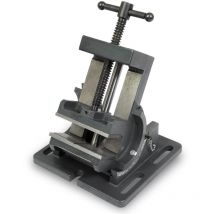 Etau pour machine basculant à 90° en fonte d'acier, largeur de serrage maximale 100 mm, largeur de mors 105 mm, étau pour perceuse, fraiseuse, pour
