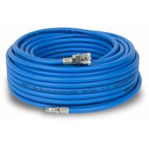 Eberth - Manguera aire comprimido 30m conexión de 1/4', manguera para compresor de aire, Ø6mm interno, Ø11mm externo, manguera de aire comprimido,