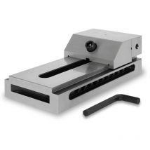 Morsa di precisione a serraggio ridotto, larghezza ganasce 150 mm, forza di serraggio massima 200 mm, altezza ganasce 50 mm, in acciaio robusto, per