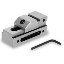 Morsa di precisione a serraggio ridotto, larghezza ganasce 26 mm, forza di serraggio massima 22 mm, altezza ganasce 9 mm, in acciaio robusto, per