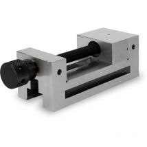 Eberth - Präzisionsschraubstock mit Spindel, Backenbreite 100mm, maximale Spannkraft 125mm, Backenhöhe 45mm, aus robustem Stahl, professionell, für