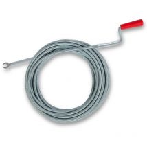 Spirale per la pulizia dei tubi lunga 10 m e ø 9 mm, efficace spirale di scarico per tubi a partire da ø 40 mm, testa di perforazione a forma di