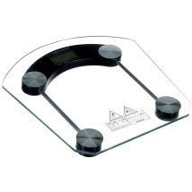 Esperanza Personenwaage – Elektronische Waage – 180 kg Kapazität – LCD-Display – Sicherheitsglas – Schwarz