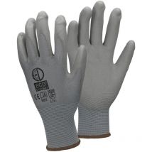 24 Paia Guanti da Lavoro in Nylon 9-L Guanti Meccanico Multiuso in pu Taglia 9-L Colore Grigio Guanti Protezione in Nylon adatti per Lavoro Privato e