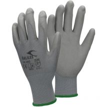 48x Par Guantes de Trabajo con Revestimiento de pu Talla 11-XXL Nylon Gris Manoplas de Protección Ideal para Constructores Mecánicos Construcción