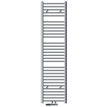 Luxebath - ecd Germany Badheizkörper Mittelanschluss 400 x 1800 mm Chrom gerade mit Anschlussgarnitur inkl. Thermostat Eck Wand Chrom - Heizkörper