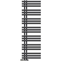 Luxebath - Radiateur de Salle de Bain Iron em 500x1600 mm Anthracite Raccord Central au Bas avec Garniture de Raccordement Forme d'Angle au Mur et