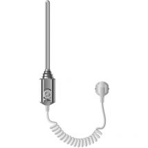 Luxebath - ecd Germany Heizstab 900W Chrom für Badheizkörper, Heizpatrone mit Thermostat für Heizkörper, Elektronischer Temperaturregler, Heizelement