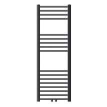 Ecd Germany - Radiador de baño Sahara - 400 x 1200 mm - antracita - plano - con conexión central - Radiador toallero agua calefaccion