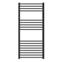 Ecd Germany - Radiador De Baño - 600x1200 mm - Antracita - Recto - Con Conexión Lateral - Radiator Calentador y Secador De Toallas - Calefactor De