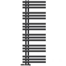 Luxebath - Radiador Toallero de Baño Iron em 500 x 1400 mm Antracita Estufa con Termostato de Conexión Central en Forma de Esquina a la Pared ,