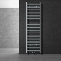 Ecd Germany - Radiatore da Bagno Calorifero Scaldasalviette 500 x 1800 mm Cromato con Attacco Centrale Termosifone Tipo Scala per Asciugamani con