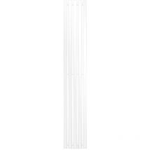 Luxebath - ecd Germany Radiatore Termosifone Termparredo Scaldasalviette Stella Verticale Piatto - 260 x 1800 mm - Bianco - Radiatore Scaldasalviette