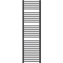 Ecd Germany - Sahara Radiador de toallas - 500 x 1800 mm - Antracita - curvado con conexión lateral - Secador de toallas - No eléctrico
