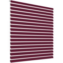 Tenda a Rullo Doppia Oscurante - 70 x 230 cm - Bordeaux - Klemmfix - Duo Rollo - Senza Fori - Protezione Sole Giorno Notte Persiana Avvolgibile Righe