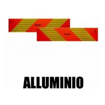 Ece 70.01 Pannelli rifrangenti per motrice kit da 2 pezzi in classe 3 pvc o alluminio Modello - Alluminio