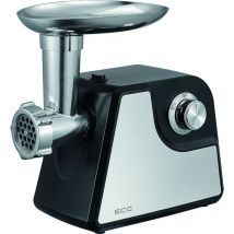 Ecg mg 1310 Simply, tritacarne elettrico, 3 dischi in acciaio inox (3, 5+8 mm), funzione di inversione del motore - reverse, 1340 w, nero/argento