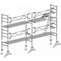 Chafaudage Altrad 49 maçon 35 m²