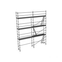 Matisère - Echafaudage Alu de façade 50m² - Structure + Planchers + Plinthes + Lisses - Charges 150kg - ECHAF-ALU-50
