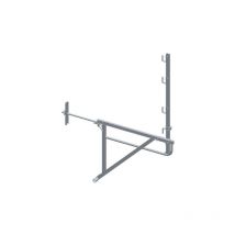 Dimos - Echafaudage de toit alu avec traversée pour mur de 0,65m 2350 mm