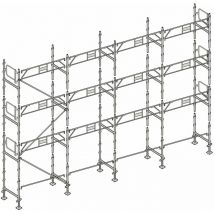 Echafaudage façadier 104 m² gardes corps AG104