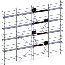 Echafaudage façadier 130 m² lisses planchers