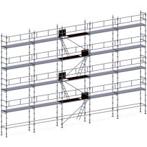 Echafaudage façadier 160 m² garde-corps planchers