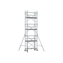 Echafaudage roulant acier - Hauteur de travail maximale de 8.20m - 8320062