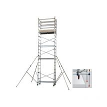 Echafaudage avec kit dénivelé - Hauteur travail max 6.90m - AL620/ALT-LIV