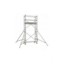 Echafaudage roulant aluminium - st 205 6, plancher 5m90 - Longueur 2m05 - Centaure