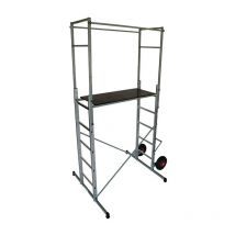 Selekta - Echafaudage roulant de jardin tout-terrain 1,5m/3,5m en aluminium H350