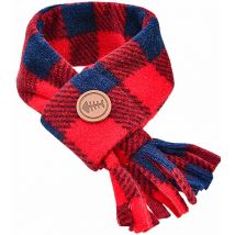 Echarpe Puppia pour chien à carreaux rouge : Taille m