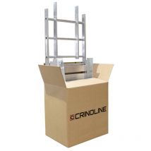 Echelle a crinoline hauteur 4,5m avec crosse de sortie escamotable EN ISO 14 122-4