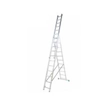 Echelle transformable 3 plans ALVE - Coulissante extensible - 12 marches