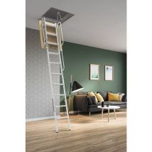 Scari - chelle de grenier rétractable 70X100 H300 acier 4PCS