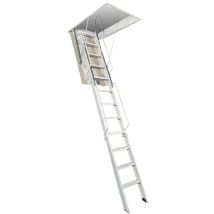 Echelle escamotable acier 2.65 à 3.00m - Trémie 150 x 90 cm - ACI-TRE300/150-90