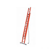 Echelle Direct - Echelle coulissante 2x18 barreaux - Hauteur à atteindre 8.96m - SCAV051N/18