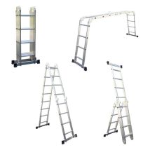 Chelle Multifonction Pliable 4x4 Marches 6 En 1 - 4.6m - 100% Aluminium - Avec Plateforme Échafaudage Secury-t