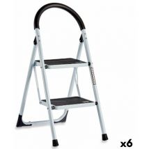 Kipit - chelle pliante white black grey metal 38 x 50 x 84 cm (6 pièces)