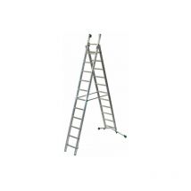 Facal - Echelle transformable 2 plans 9+10 barreaux - Longueur max. 5.10m - P320-2