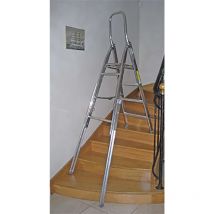 Echelle Direct - Escabeau 4 marches pour escalier - Hauteur de travail max 2m88 - 19104PDN
