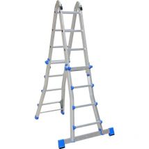 Echelle téléscopique multiscopic 4x4 marches 4.63M - 00094319 - Tubesca