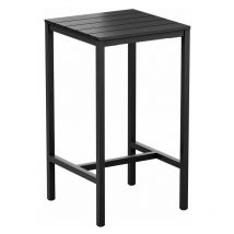 Echo 4 Leg Poseur Table - Black - 69x69cm - Black