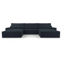 E-meubles - Eckcouch aus Cordstoff Ecksofa U-Form Cord Sofa Couch Polsterecke U-Sofa mit Bettkasten und Schlaffunktion -Wohnlandschaft denver u