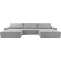E-meubles - Eckcouch aus Cordstoff Ecksofa U-Form Cord Sofa Couch Polsterecke U-Sofa mit Bettkasten und Schlaffunktion -Wohnlandschaft denver u