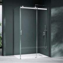 Mai & Mai Eckdusche 100x150 cm Duschkabine Sicherheitsglas 8mm ESG beidseitige NANO-Beschichtung Schiebetür Dusche R-17