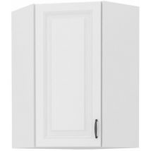 Eckhängeschrank 60x60 cm Stilo Weiss Küchenzeile Küchenblock Landhaus Höhe 90 cm