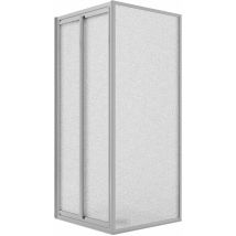 Duschkabine eckig Saloon mit 2 Schwenktüren Strukturglas h 185 mod. Clint 70x75 cm Öff. 75